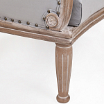 Кресло низкое с мягкой обивкой из велюра на 4-х деревянных ножках Emile Armchair grey варинант исполнения - 4 | Loft Concept в Красноярске