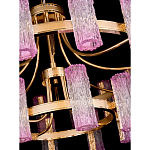 Люстра двухъярусная круглая с текстурными цилиндрическими плафонами Glimpse варинант исполнения - 4 | Loft Concept в Красноярске