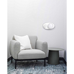 Бра овальной формы белого цвета с 2-мя лампами Lunar Pebbles варинант исполнения - 8 | Loft Concept в Красноярске