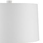 Настольная лампа с корпусом в форме вазы и белым абажуром Lots of Strokes варинант исполнения - 2 | Loft Concept в Красноярске