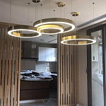 Люстра Light Ring Horizontal Латунь варинант исполнения - 3 | Loft Concept в Красноярске
