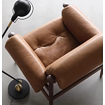 Кресло с деревянным каркасом и обивкой из натуральной кожи Medieval Furniture варинант исполнения - 5 | Loft Concept в Красноярске