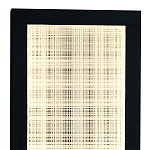 Светодиодное прямоугольное бра из металла черного цвета Lattice Lux варинант исполнения - 2 | Loft Concept в Красноярске