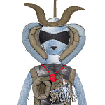 Кукла из джинсовой одежды и армейских палаток Rusalka Jeans&Tents варинант исполнения - 2 | Loft Concept в Красноярске