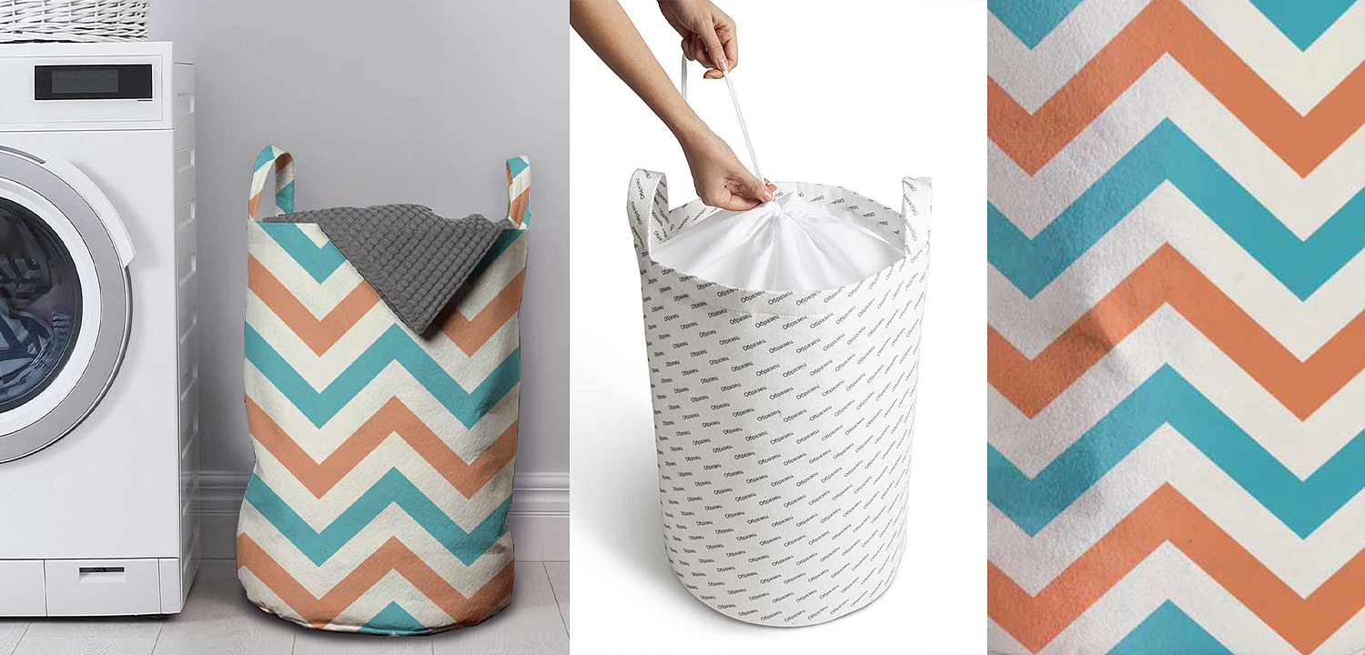 Корзина Turquoise Chevron Basket Корзина Turquoise Chevron Basket - Loft-Concept в Красноярске