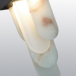 Подвесной светильник с белыми вертикальными элементами Alabaster Totem варинант исполнения - 5 | Loft Concept в Красноярске