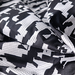 Мебельная ткань Жаккард черно-белый принт 145 см T2-126 варинант исполнения - 2 | Loft Concept в Красноярске