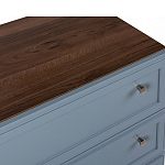 Комод серый из массива бука с 3-мя ящиками Wenge Light варинант исполнения - 2 | Loft Concept в Красноярске