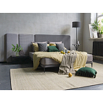 Кровать с большим мягким изголовьем Unity Grey Bed варинант исполнения - 4 | Loft Concept в Красноярске