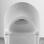 Встраиваемый в стену гипсовый светильник под покраску с арками и рельефными колоннами Antiquity Athena варинант исполнения - 6 | Loft Concept в Красноярске