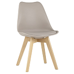 Стул с основой из пластика и мягким сиденьем Arvika Beige варинант исполнения - 1 | Loft Concept в Красноярске