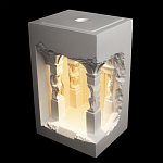 Встраиваемый в стену гипсовый светильник под покраску с колоннами и арками в античном стиле Antiquity Athena варинант исполнения - 3 | Loft Concept в Красноярске