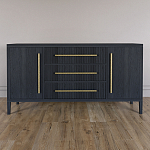 Буфет Primo с тремя ящиками и двумя фасадами Черный дуб варинант исполнения - 1 | Loft Concept в Красноярске