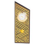 Часы подарочные настольные в виде погона Генерала из натурального камня Змеевик Gold Military Clock варинант исполнения - 7 | Loft Concept в Красноярске