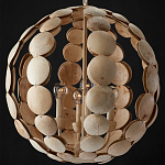 Люстра в форме шара с декором из круглых декоративных элементов Texture Discs варинант исполнения - 3 | Loft Concept в Красноярске