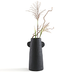 Ваза Serené Ceramic Vase Черная варинант исполнения - 3 | Loft Concept в Красноярске