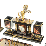 Настольный письменный набор из яшмы и долерита с декором в виде коня Manager Organizer варинант исполнения - 2 | Loft Concept в Красноярске