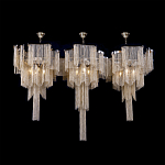 Люстра большая из золотистых металлических цепочек Atlantis Chain варинант исполнения - 3 | Loft Concept в Красноярске