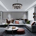 Люстра круглая из матового черного металла с подвесками из прозрачных стеклянных трубок Noir Tubes варинант исполнения - 12 | Loft Concept в Красноярске