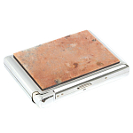 Портсигар с газовой зажигалкой из натурального камня Пегматит Stone Cigarettes Cases варинант исполнения - 4 | Loft Concept в Красноярске