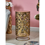 Столик приставной с цветочной резной фактурой Madagascar варинант исполнения - 5 | Loft Concept в Красноярске