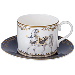 Чайный сервиз из фарфора с изображением лошадей на 6 персон 14 предметов Porcelain Horse Set варинант исполнения - 2 | Loft Concept в Красноярске