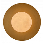 Бра круглое с плафоном из натурального камня на латунном основании Cryptocrystalline Stone варинант исполнения - 2 | Loft Concept в Красноярске