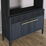 Стеллаж Primo с ящиками Черный дуб  варинант исполнения - 3 | Loft Concept в Красноярске