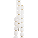Подвесной светильник с плафонами в виде шаров из акрила Pearls Suspension Brass Cascade Hanging Lamp варинант исполнения - 2 | Loft Concept в Красноярске