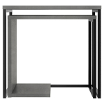 Комплект из 2-х приставных столов серого цвета из дерева ZIGOSH RETRO GREY варинант исполнения - 1 | Loft Concept в Красноярске