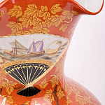 Ваза красного цвета с рисунком Chinoiserie Ceramics варинант исполнения - 2 | Loft Concept в Красноярске