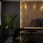 Гипсовая 3D панель с принтографией PM-08 варинант исполнения - 1 | Loft Concept в Красноярске