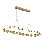 Люстра овальная с круглыми светодиодными источниками света Maxine Light варинант исполнения - 5 | Loft Concept в Красноярске