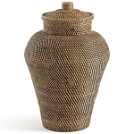 Плетеная корзина из ротанга и бамбука Wicker Vase Basket варинант исполнения - 1 | Loft Concept в Красноярске