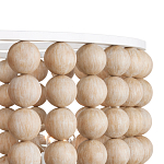 Люстра в форме цилиндра с вставками из деревянных бусин Wooden Beads варинант исполнения - 3 | Loft Concept в Красноярске