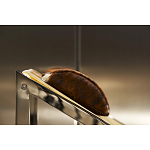 Дизайнерское кресло на металлическом каркасе с подставкой для ног Poltronova Mies Armchair варинант исполнения - 14 | Loft Concept в Красноярске