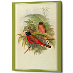 Постер на холсте с изображением птиц Blooming Birds Poster варинант исполнения - 7 | Loft Concept в Красноярске