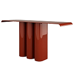 Консоль красная с цилиндрическим основанием Giorgio варинант исполнения - 1 | Loft Concept в Красноярске