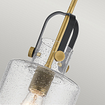 Подвесной светильник с цилиндрическим плафоном из прозрачного стекла с пузырьками Kichler варинант исполнения - 4 | Loft Concept в Красноярске