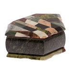 Шкатулка для украшений с мозаикой из натуральных камней Stone Casket варинант исполнения - 2 | Loft Concept в Красноярске