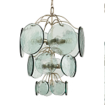 Люстра с каскадом из круглых декоративных элементов Discs of Light варинант исполнения - 2 | Loft Concept в Красноярске