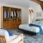 Двуспальная кровать с мягким изголовьем Daniel Bed варинант исполнения - 6 | Loft Concept в Красноярске