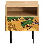 Прикроватная тумба с изображением на ящике Elise Nightstand варинант исполнения - 5 | Loft Concept в Красноярске