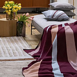 Плед из хлопка с геометрическим рисунком Elan Stripe Addison варинант исполнения - 6 | Loft Concept в Красноярске