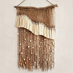 Дизайнерское Панно Дюна Макраме из нитей и бусин Wall Panel Dune варинант исполнения - 2 | Loft Concept в Красноярске