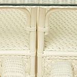 Комплект обеденный из ротанга Eloise grand white варинант исполнения - 14 | Loft Concept в Красноярске