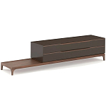 ТВ-тумба  из орехового дерева Marco Wooden TV Stand варинант исполнения - 4 | Loft Concept в Красноярске