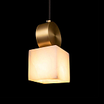 Подвесной светильник светодиодный с квадратным плафоном Stone Helios варинант исполнения - 2 | Loft Concept в Красноярске