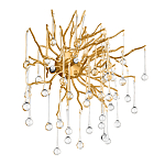 Бра с лучеобразным основанием и подвесками из прозрачного стекла в виде длинных капель Droplet Chandelier варинант исполнения - 3 | Loft Concept в Красноярске