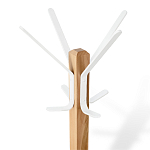 Вешалка с квадратным основанием и 4-мя белыми металлическими крючками Industrial Metal Rust варинант исполнения - 2 | Loft Concept в Красноярске